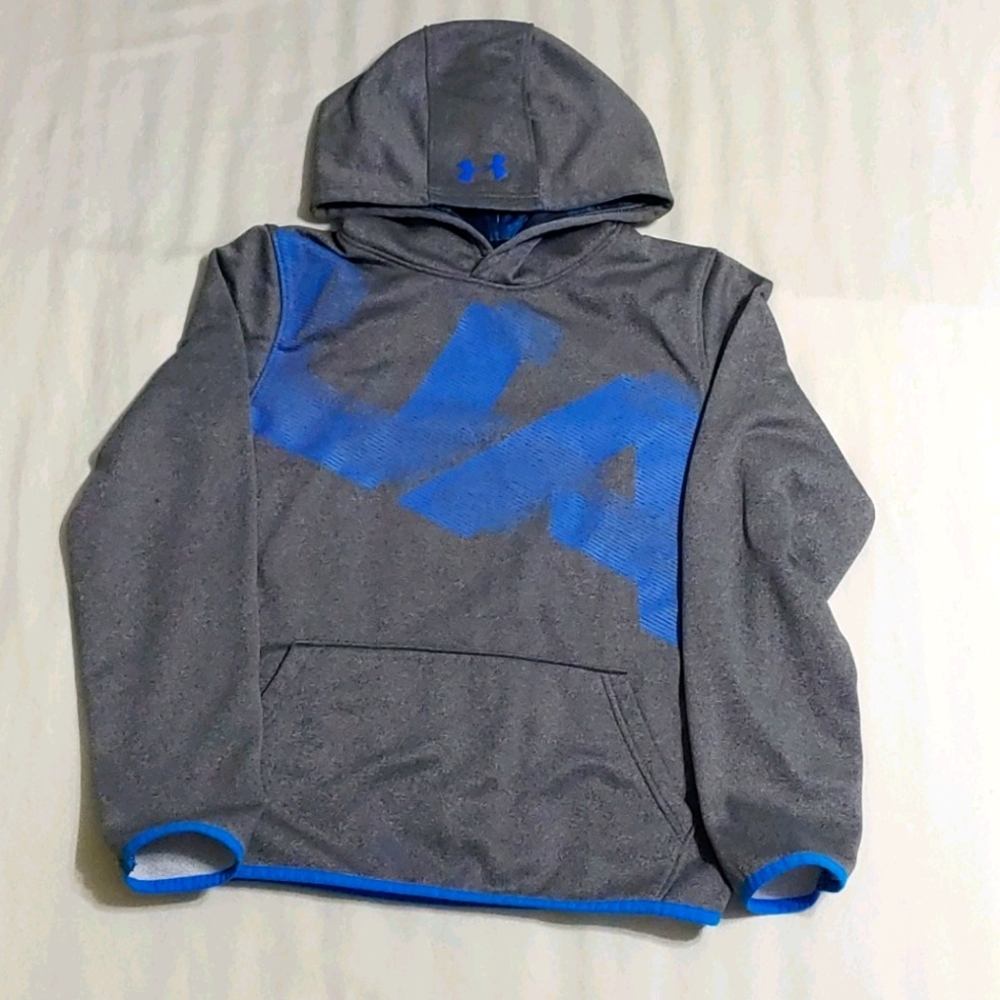 Boys Large Under Armour Coldgear Pullover Hoodie